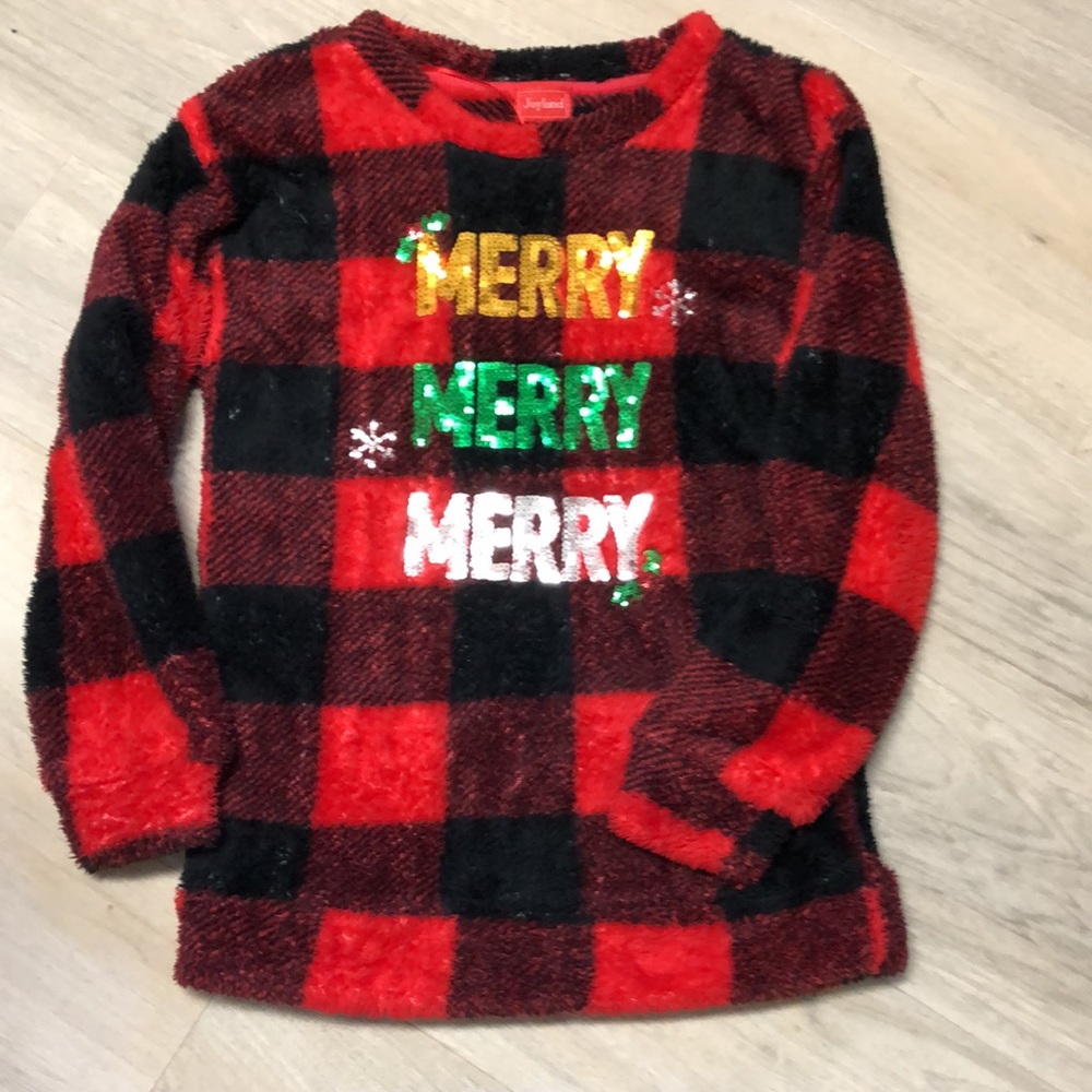 Christmas pajamas top size s